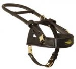 Guide and Assistance Leather Schutzhund Dog Harness