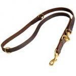 Multifunctional Leather Schutzhund Dog Leash