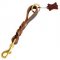 Short Leather Schutzhund Dog Leash (Pull Tab Leash)