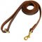 Stitched Leather Schutzhund Dog Leash for Training and Walking