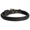 Schutzhund Dog Braided Leather Collar 1 Inch