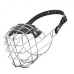 'The Silencer' Wire Cage Schutzhund Dog Muzzle With One Strap