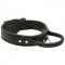 Extra Durable Leather Schutzhund Dog Collar with Handle for Attack Training