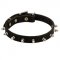 Schutzhund Dog Leather Collar Spiked 3/4 Inch