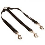 Triple Nylon Schutzhund Dog Leash Coupler for Walking 3 Dogs at a Time