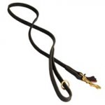 Handcrafted Leather Schutzhund Dog Leash for Walking and Tracking