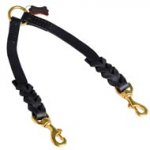 Schutzhund Dog Leather Coupler Braided