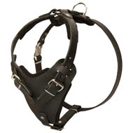 Protection Leather Schutzhund Dog Harness for Attack / Agitation Dog Training