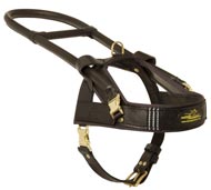 Guide and Assistance Leather Schutzhund Dog Harness