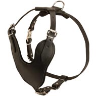 Adjustable Leather Schutzhund Dog Harness for Attack / Agitation Training