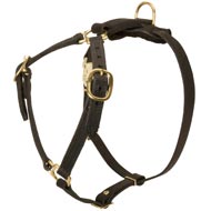 Y-Shaped Leather Schutzhund Dog Harness for Tracking and Training
