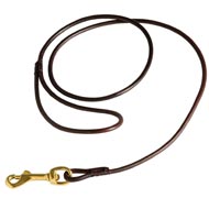 Fully Beneficial Show Leather Schutzhund Dog Leash - Comfort for You and Your Dog