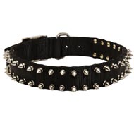 Spiked Nylon Schutzhund Dog Collar