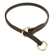 Schutzhund Dog Leather Choke Collar Effective Training