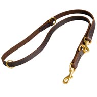 Multifunctional Leather Schutzhund Dog Leash