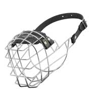 'The Silencer' Wire Cage Schutzhund Dog Muzzle With One Strap