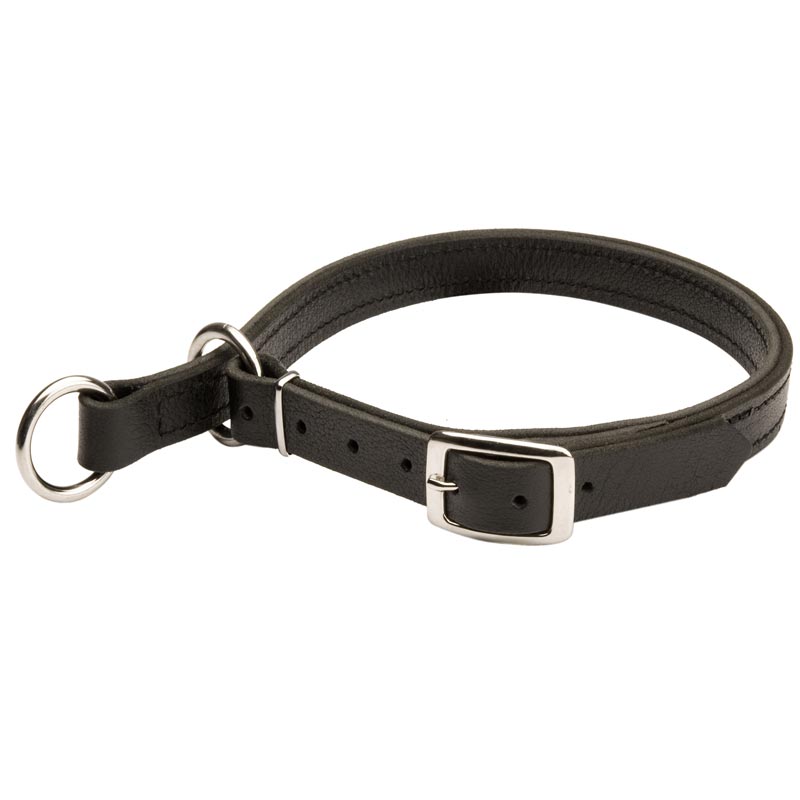 Schutzhund Dog Leather Choke Collar