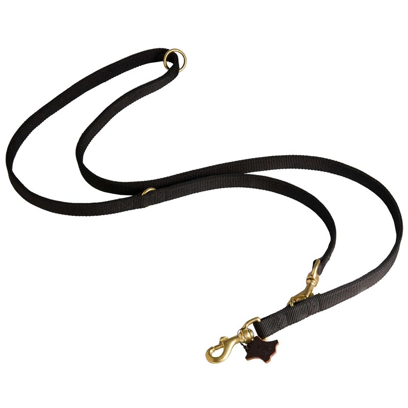 Nylon Schutzhund Dog Leash for Patrolling, Walking and Training