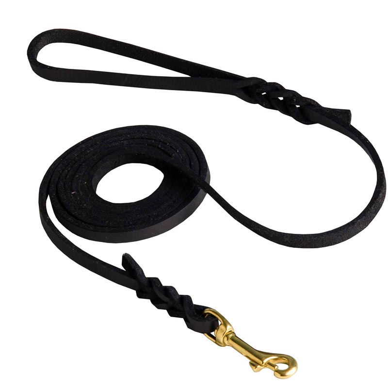 Schutzhund Dog Leash Braided at Either End for Dog Shows