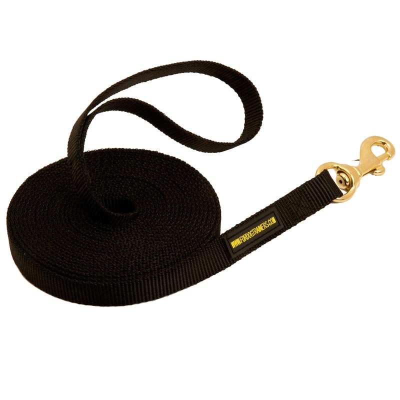 Nylon Schutzhund Dog Leash for Tracking and Training