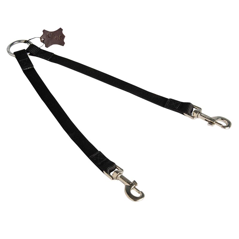 Nylon Schutzhund Dog Leash Coupler Stitched